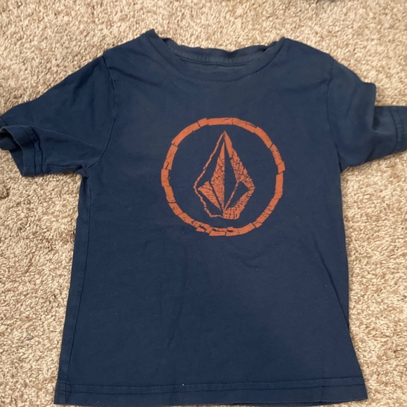 Volcom Navy Tee with Logo - Picture 1 of 3